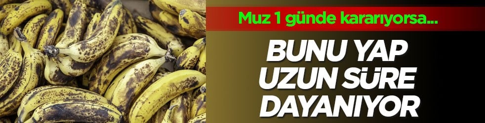 Yok edin: Muz 1 günde kararıyorsa neden olan sorunun önüne geçiyor! İşte öne çıkan dört çözüm formülü