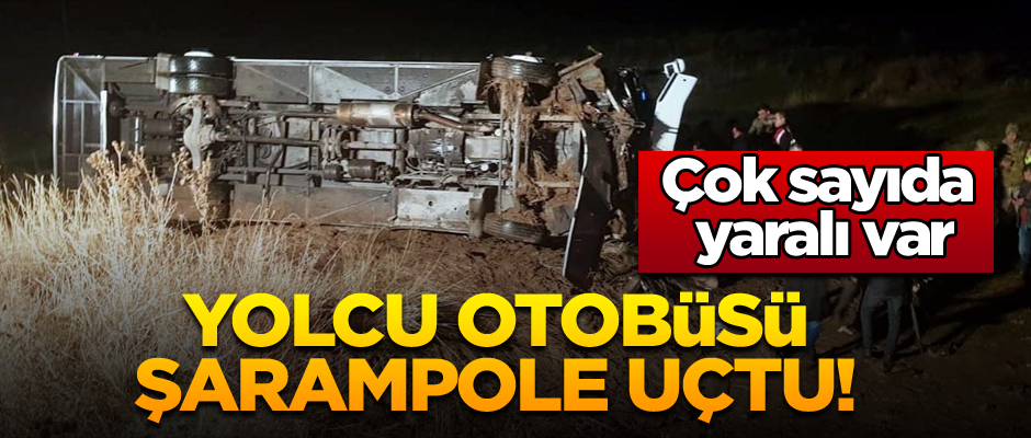 Yolcu otobüsü şarampole uçtu! Çok sayıda yaralı var
