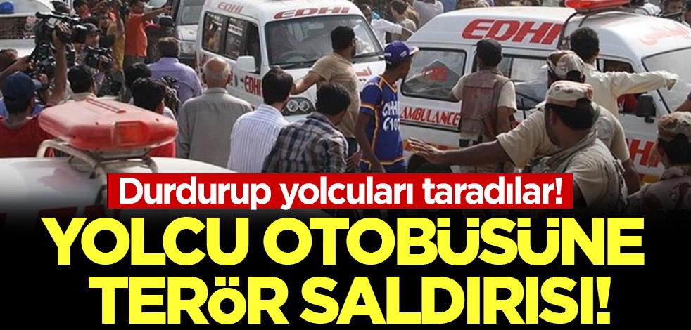 Yolcu otobüsüne terör saldırısı! Durdurup yolcuları taradılar!