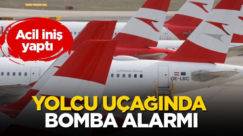 Yolcu uçağında bomba alarmı! Acil iniş yaptı