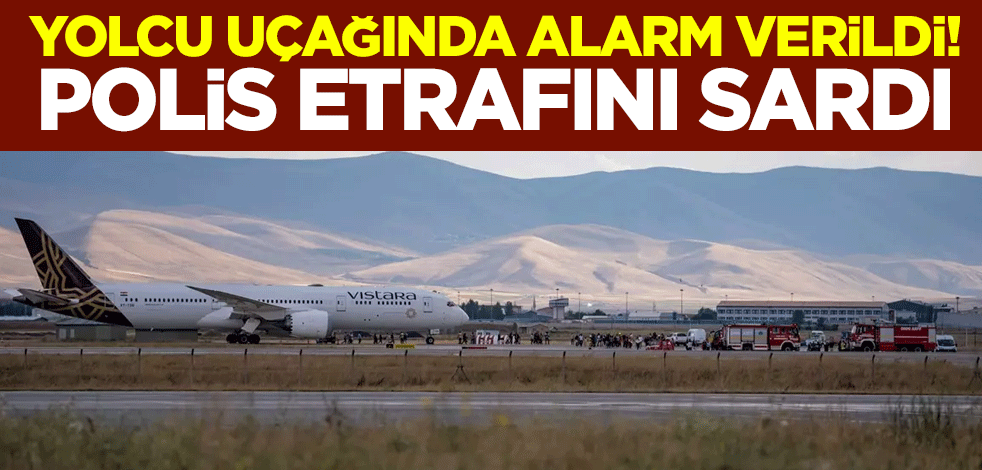Yolcu uçağında bomba alarmı! Erzurum'a acil iniş yaptı