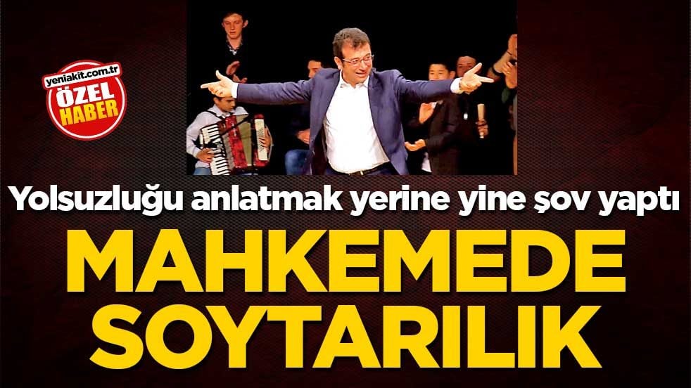 Yolsuzluğu anlatmak yerine yine şov yaptı! Mahkemede soytarılık