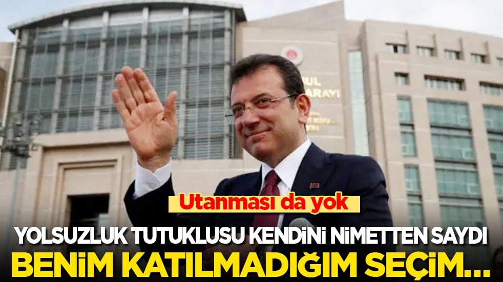 Yolsuzluk tutuklusu kendini nimetten saydı: Benim katılamadığı seçim…