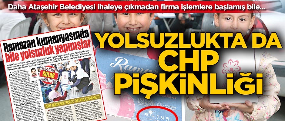 Yolsuzlukta CHP pişkinliği