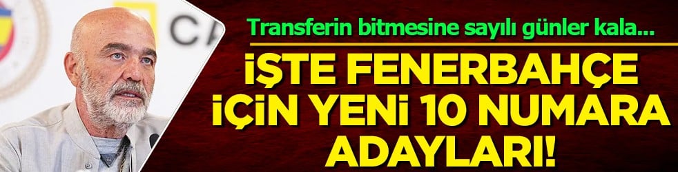 Yönetimde büyük panik yaşanıyor: Talisca sonrası: Fenerbahçe'den 10 numara operasyonu! 