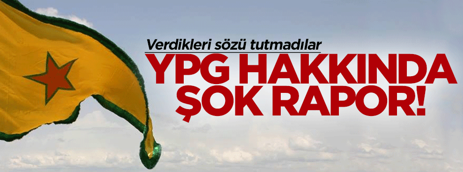 YPG hakkında şok rapor!