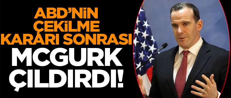 YPG yanlısı Mcgurk çıldırdı