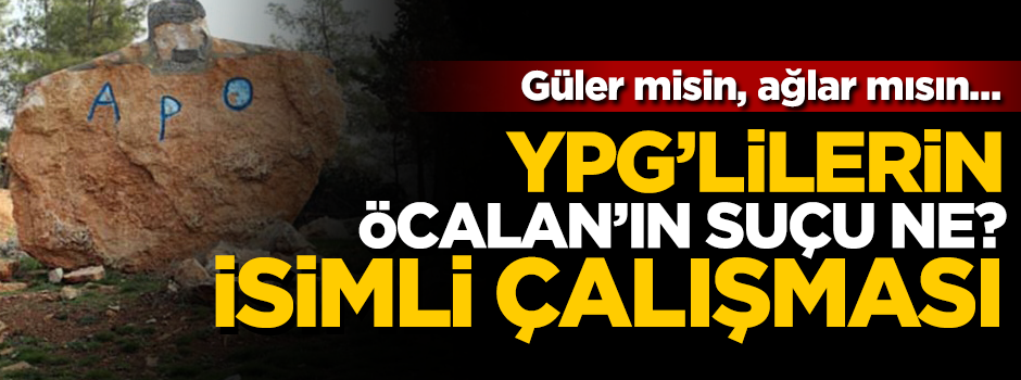 YPG'nin yaptığı Abdullah Öcalan heykeli alay konusu oldu!