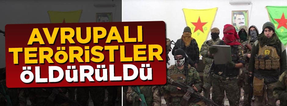 YPG'ye katılan 3 Avrupalı terörist öldürüldü