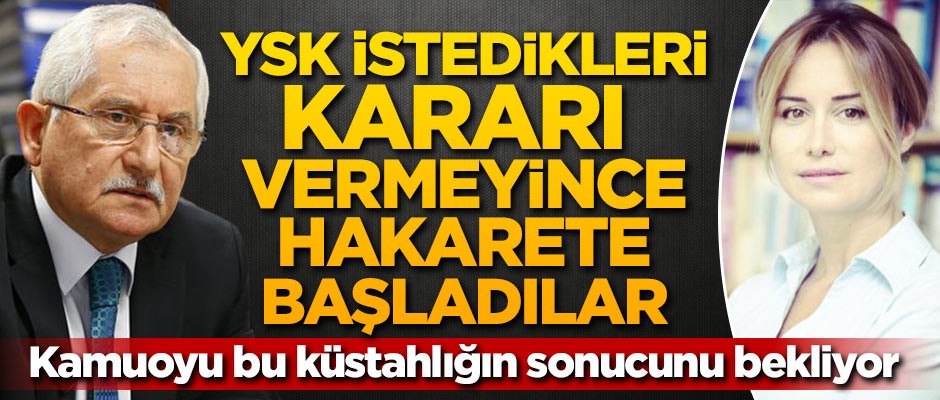 YSK istedikleri kararı vermeyince hakarete başladılar!