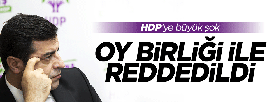 YSK'dan HDP'nin başvurusuna ret