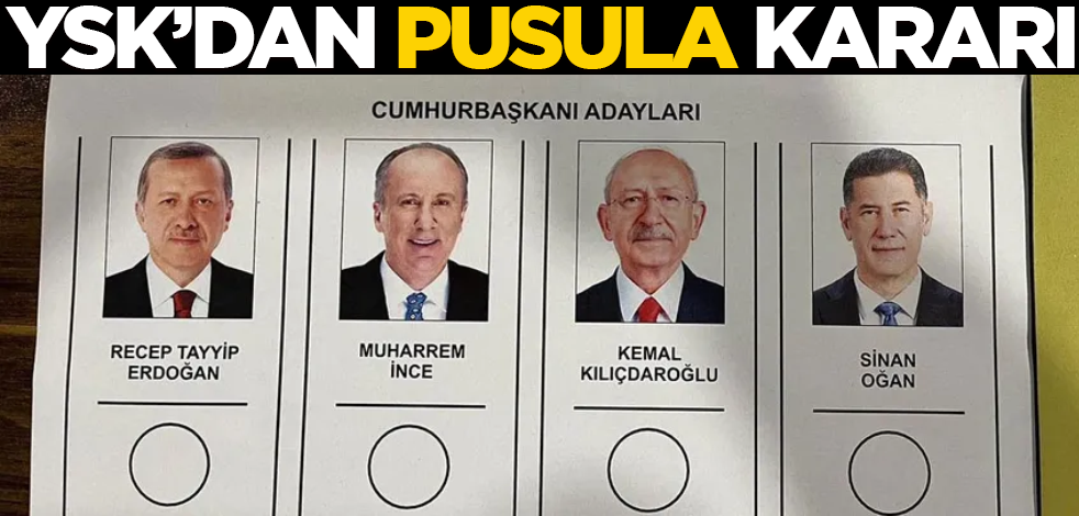 YSK'dan "oy pusulası" kararı!