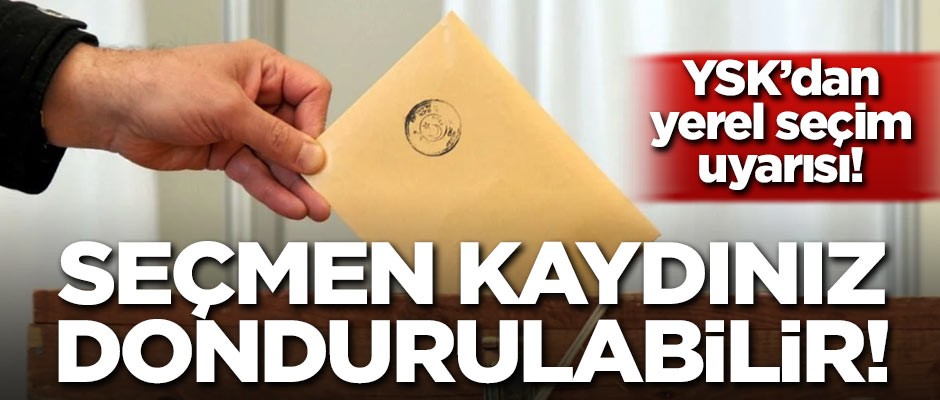 YSK'dan seçmen kaydı açıklaması
