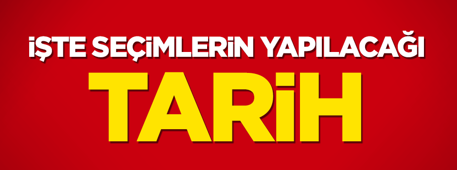 YSK'nın seçim takvimi 1 Kasım!