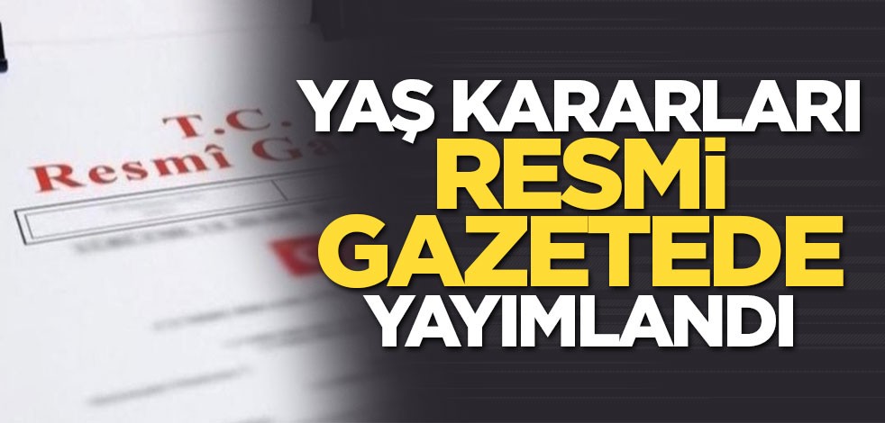 Yüksek Askeri Şura kararları Resmi Gazete'de yayımlandı