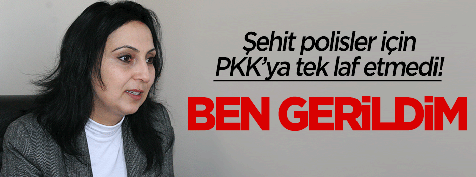 Yüksekdağ PKK'ya tek laf etmedi!