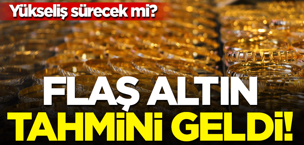 Yükseliş sürecek mi? Flaş altın tahmini geldi!