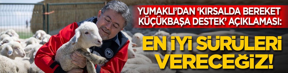 Yumaklı’dan ‘Kırsalda Bereket Küçükbaşa Destek Projesi’ açıklaması: En iyi sürülerden vereceğiz