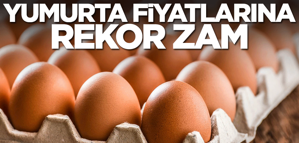 Yumurta fiyatlarına rekor zam