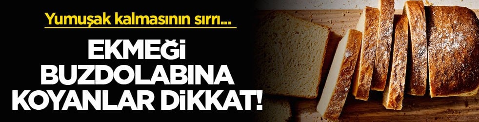 Yumuşak kalmasının sırrı... Ekmeği buzdolabına koyanlar dikkat!