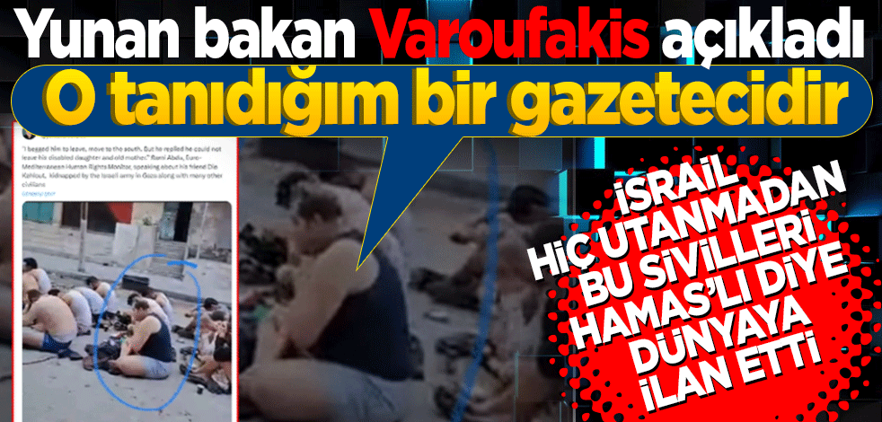 Yunan bakan Varoufakis açıkladı O tanıdığım bir gazetecidir