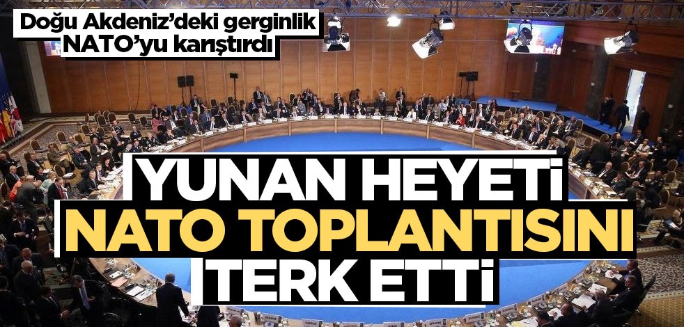 Yunan heyeti NATO toplantısını terk etti