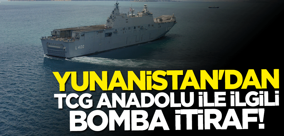 Yunan koramiralden bomba TCG Anadolu itirafı: Planlarımızı karmaşık hale getirecek