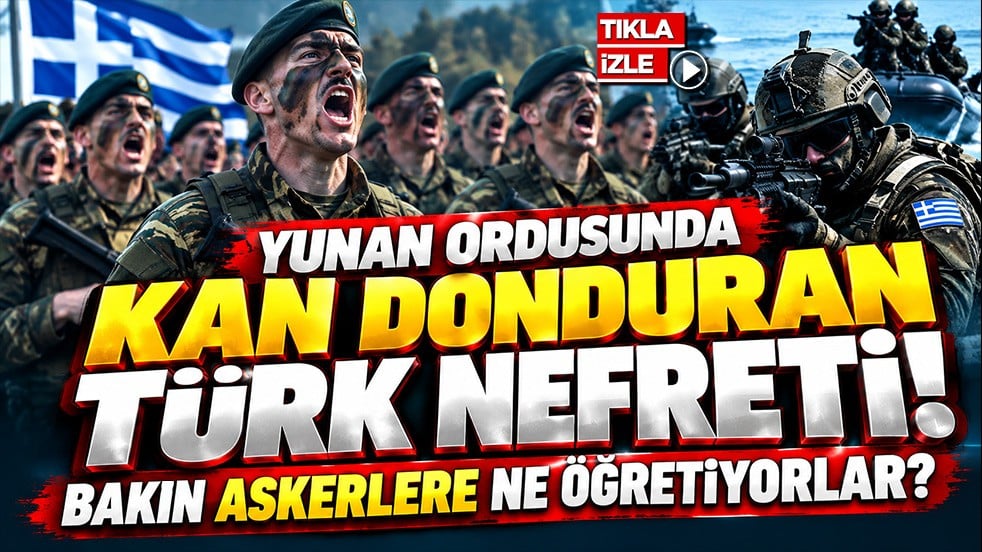 Yunan ordusunda kan donduran Türk nefreti! Bakın askerlere ne öğretiyorlar?