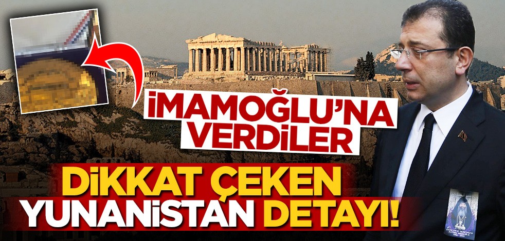 Yunan tapınaklı madalya Ekrem İmamoğlu’na layık görüldü!