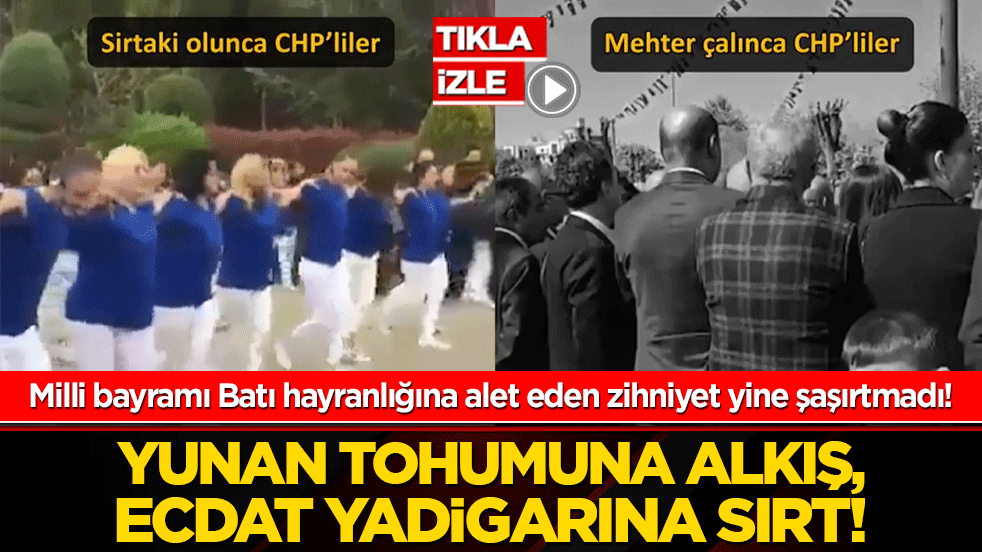 Yunan tohumuna alkış, ecdat yadigarına sırt! Milli bayramı Batı hayranlığına alet eden zihniyet yine şaşırtmıyor