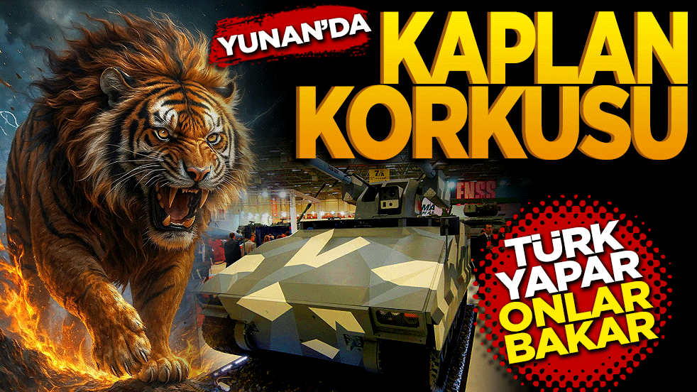 Yunan'da "KAPLAN" korkusu: Türk yapıyor, onlar bakıyor!