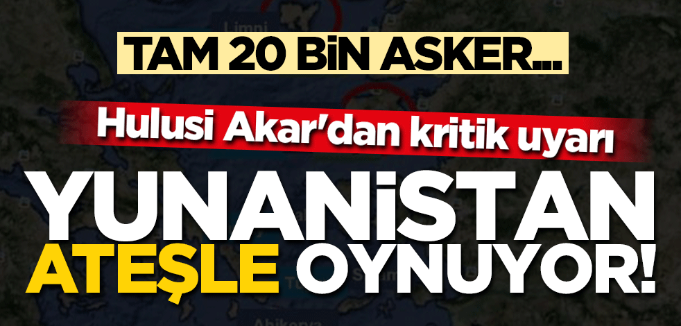 Yunanistan Ege'yi cephaneliğe dönüştürdü! Hulusi Akar'dan kritik uyarı