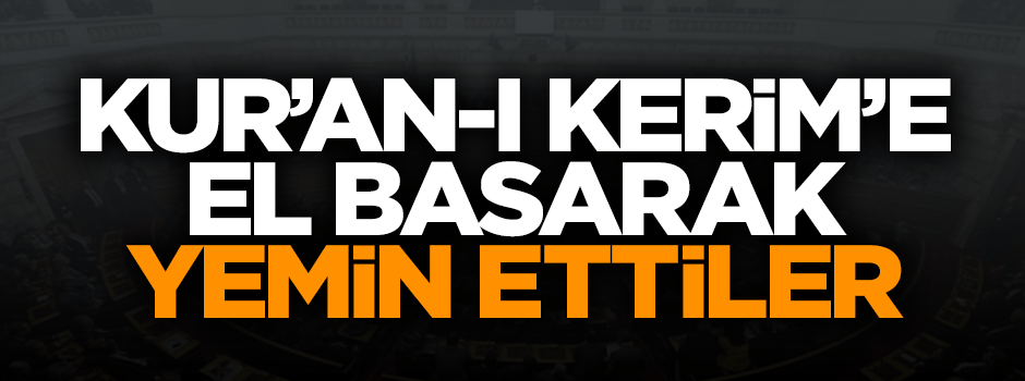 Yunanistan Parlamentosu'mda Kur'an-ı Kerim'e el basarak yemin ettiler