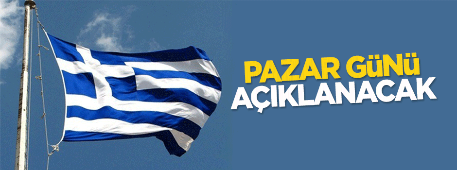 Yunanistan yeni teklifi sundu, karar pazar günü açıklanacak