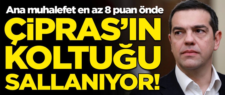 Yunanistan'da Çipras'ın koltuğu sallanıyor! Ana muhalefet en az 8 puan önde