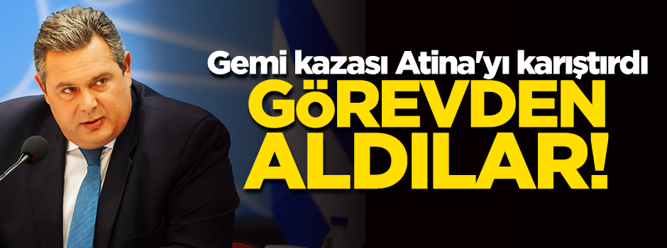 Yunanistan'da gemi kazasına karışan komutan görevden alındı