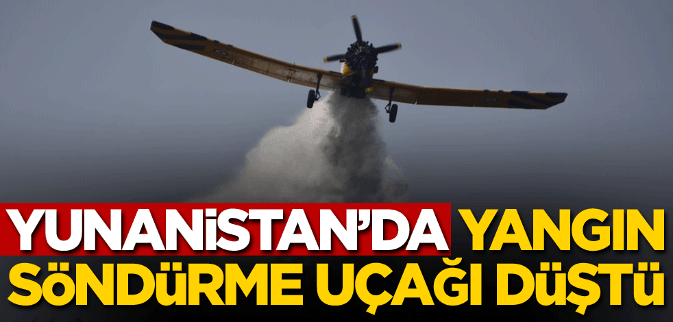 Yunanistan'da yangın söndürme uçağı düştü