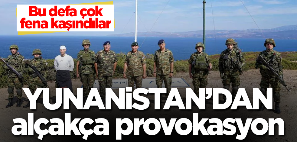Yunanistan'dan alçakça provokasyon! Bu defa çok fena kaşındılar