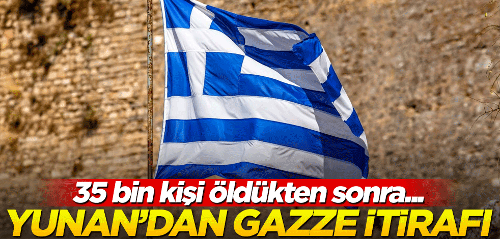 Yunanistan’dan Filistin itirafı