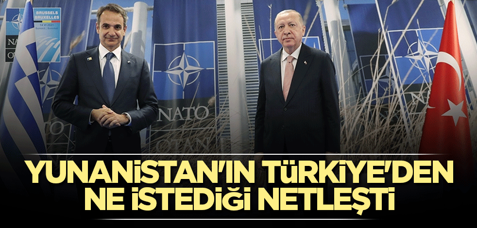 Yunanistan'ın Türkiye'den ne istediği ortaya çıktı