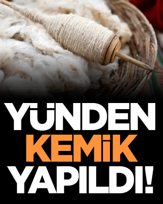 Yünden kemik yapıldı!