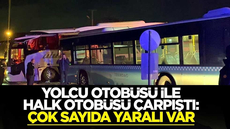 Yürekler ağza geldi! Yolcu otobüsü ile halk otobüsü çarpıştı: Çok sayıda yaralı var