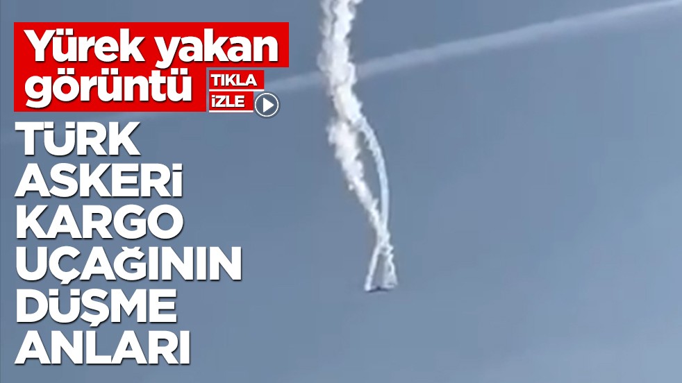 Yürekleri dağlayan görüntü! İşte uçağımızın düşme anı