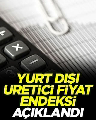 Yurt Dışı Üretici Fiyat Endeksi açıklandı