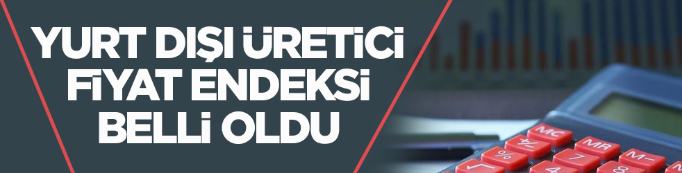 Yurt dışı üretici fiyat endeksi belli oldu