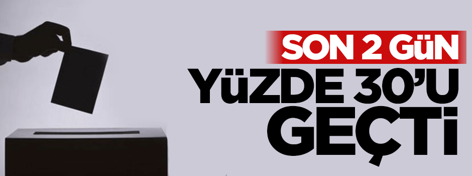Yurt dışında oy kullanımında son 2 gün