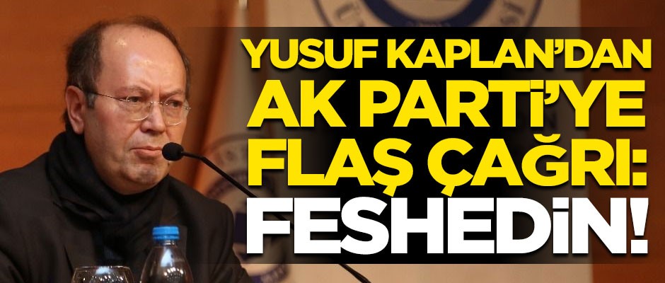 Yusuf Kaplan'dan AK Parti'ye flaş çağrı: Feshedin!