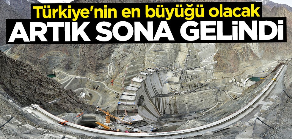 Yusufeli Barajı'nın yüzde 75'i tamamlandı