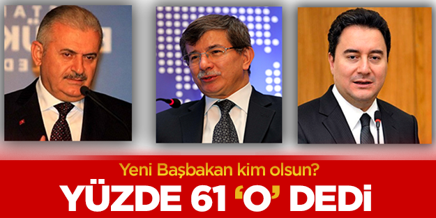 Yüzde 60,9 Başbakan 'O' dedi