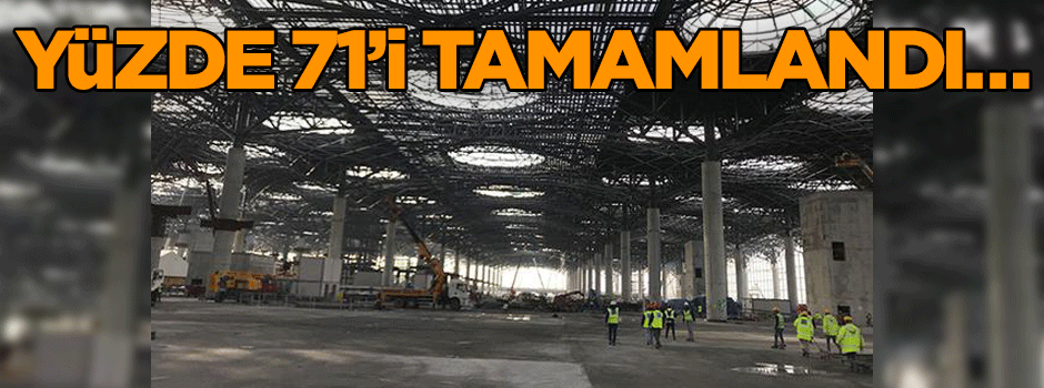 Yüzde 71’i tamamlandı…